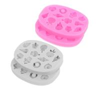 HOLIDYOYO 4 pièces Moules Silicone pour Fondant et Pâtisserie Résistants Haute Température pour Glaçage Bonbons Confiseries et Décoration de Gâteaux