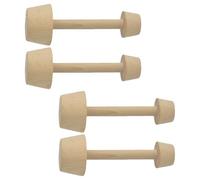 HOLIDYOYO 4 pièces Poussoir Tartelettes Bois Tamper Multifonction pour Pâtisserie DIY Oeufs Tartes Croûtes Cuisine