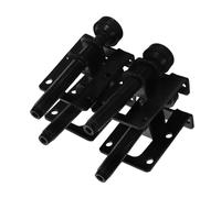 HOLIDYOYO 4 Pièces Réglables pour Meubles Support Robuste Hauteur Ajustable Dangle Droit pour Tables Armoires et Établis avec Protection Antidérapante du Sol