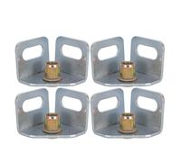 HOLIDYOYO 4 Pièces Support à Roulettes pour Étagère M8 en Acier avec | Plaque de Montage pour Rayonnage, Compatible Pieds Standard, Garages et Espaces Industriels
