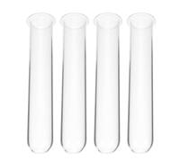 HOLIDYOYO 4 Tubes à Essai en Verre Transparent Élégant et Moderne pour Propagation de Plantes 4 Pièces, pour Boutures et Plantes Aériennes Bureau ou Chambre D'étude