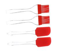 HOLIDYOYO 4pièces Spatules Silicone Pour Cuisine Brosse à Huile Et Outils De Barbecue Ustensiles De Grillade Pour Marinade Et Sauces
