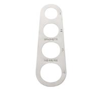 HOLIDYOYO 4trous Outil De Mesure De Pâtes Acier Inoxydable Règle De Portion Pour Spaghetti Et Nouilles Gadget Pratique De Cuisine Avec Orifices Pour Contrôler Les Portions à Domicile Ou