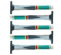 HOLIDYOYO 5 Pièces Jauge de Bande de Roulement de Pneu Testeur de Bande de Roulement de Pneus 0-25mm Acier Inoxydable ABS et Semi-remorque Contrôle de L'usure Boîte à Outils