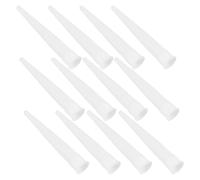 HOLIDYOYO 50 Embouts de Tube en Plastique Blanc pour Mastic, Buses à Colle Jetables, Accessoires de Calfeutrage Solide et Inodores, Cuisine, Salle de Bain et Rénovation