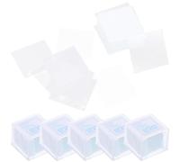 HOLIDYOYO 500 pièces Lamelles Carrées Verre pour Microscope Couvre-objet Accessoires de Laboratoire Verre pour Examens et Analyses Détaillées