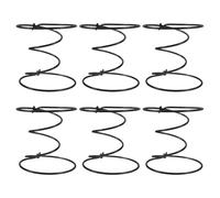 HOLIDYOYO 6 Pièces Kit de Réparation de Ressorts de Remplacement pour Chaise et Siège de Canapé, Ressorts en Fer Noir à Double Cône, Diamètre 3,53mm, pour Confort et Support Uniforme