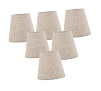 HOLIDYOYO 6 pièces Lot de Abat Jours Lin pour Lampes Suspension et Plafonniers et Faciles à Installer Diffuseurs de Lumière Doux pour Chambre Ado et Salon