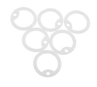 HOLIDYOYO 6 pièces Lot de Protège-médaillons Silicone Phosphorescents pour Chiens Anneaux Silencieux Anti-Bruit Légers et Robustes pour Identification des Animaux