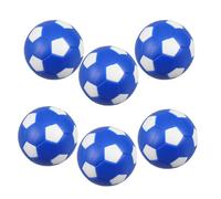 HOLIDYOYO 6 Pièces Mini Boules de Foot en Plastique PVC Bleu pour Table | Balles de Rechange, Finition Lisse sans Bavure, Compatible Plupart des Tables, Usage Famille et Bureau
