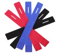 HOLIDYOYO 6 Pièces Sangle de Canne à Pêche, Néoprène Sbr, Guide | Rainure de Guidage et Bandage de Fixation, Prise Sûre Surface, Pliable, pour Paquet, Transport Extérieur