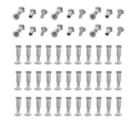 HOLIDYOYO 60 Pièces Kit de Réparation de Lunettes 60 Vis de Fixation pour Monture Petit Jeu de Vis 6 Tailles et Optiques Usage Polyvalent Maison et Électronique