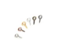 HOLIDYOYO 600 pièces Crochets à Vis Mix Couleurs pour Création Bijoux DIY Anneaux Oeil à Vis Résistants pour Bricolage Bracelets Accessoires Perles et