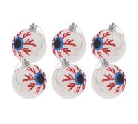 HOLIDYOYO 6pièces Boule De Décoration Halloween Ornements Suspendus Colorés pour Fête Accessoires Créatifs pour Ambiance Mysterieuse