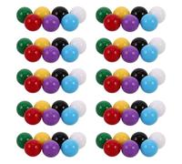HOLIDYOYO 70 pièces Boules Plastique Colorées Solides Educatif Comptage pour Garçon Fille et Sécurisé Jeu Mathématique et Remplacement pour Jeu de Dames Chinoises