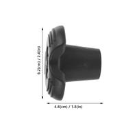 HOLIDYOYO 8 Pièces Anti-Slip Walking Stick Tips Inner Diameter Rubber Trekking Pole Ends for Hiking Crutches Outdoor Stability and Shock Absorption