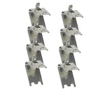 HOLIDYOYO 8Pièces Pince de Congélation Inoxydable Crochets de Réfrigérateur pour Étagères Support de Clayette Durable Facile à Installer