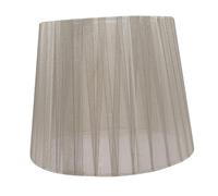 HOLIDYOYO Abat Jour Chiffon Gris pour Lampe de Chevet et Salon Protection avec Armature Fer Design Simple et Élégant pour Chambre et Bureau