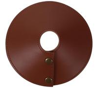 HOLIDYOYO Abat-jour de Lampe de Camping en Cuir Pu Marron, Résistant et Portable, Facile à Utiliser pour Éclairage Extérieur et Intérieur, Design Rétro Simple et Élégant