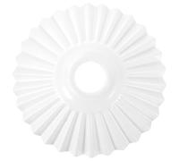 HOLIDYOYO Abat-Jour en Céramique Blanc pour Plafonnier, Grand Abat-Jour Suspendu 200 MM, Conception Solide pour Éclairage Intérieur et Lustre