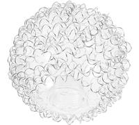 HOLIDYOYO Abat-jour en verre de remplacement G9 pour lampe de table et suspension, sphère extérieure en fil d’aluminium, installation facile, protège la lampe, 12 CM