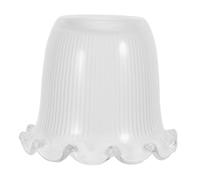 HOLIDYOYO Abat-jour en verre en forme de cloche - Couvercles de rechange pour plafonnier avec ouverture de fixation de 4 cm (1,6 po) - Globe en forme de fleur pour lustre et applique murale.