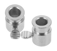 HOLIDYOYO Accessoire Barbecue en Fer Chromé 2pcs pour Rôtissoire Boulon Métallique et Butée de Broche, Assurant une Cuisson Uniforme et Maintien Sécurisé Viande