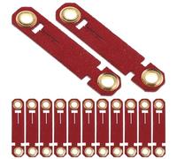 HOLIDYOYO Anneaux D'identification Rouges pour Pattes d'oiseaux 9 - Lot de 20 Bagues Anti-Fugue pour Perroquets, Perruches et Poulets - Système de Verrouillage Sécurisé, Confortables