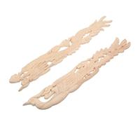 HOLIDYOYO Appliques en Bois Sculpté Dragon et Phénix 50 X 8 CM Décorations Murales Vintage Incrustations Ornementales pour Meubles et Cadres de Lit Éléments Décoratifs Artisanaux en Bois