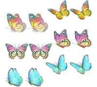 HOLIDYOYO Autocollants Magnétiques Anti-collision en 3d Formes D'insectes Colorés, 6 Paires Autocollants Décoratifs pour Fenêtre Diy, Moustiquaire Amovible, Décorations Décoratives