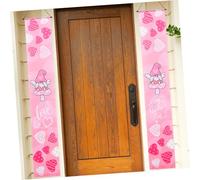 HOLIDYOYO Bannière de Porte Valentine Décoration Suspendue pour Saint Valentin Festive et Réutilisable pour Magasins Restaurants et
