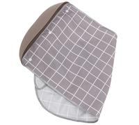 HOLIDYOYO Bavoir Adulte Imperméable Lavable Réutilisable Taille L pour Personnes Âgées et Alités Protection Vêtements Repas Facile à Nettoyer Gris