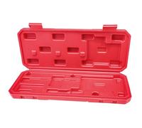 HOLIDYOYO Boîte à Jauge à Vernier Rouge en Plastique Rigide 0-150 MM Étui de Rangement Compact pour Pied à Coulisse Coffret de Transport Léger et Résistant pour Outils de Mesure Boîte à