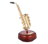 HOLIDYOYO Boîte à Musique Vintage à Remonter Instrument De Musique Décoratif Forme De Saxophone pour Maison Et Bureau Original pour Anniversaires Et Occasions Spéciales
