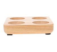 HOLIDYOYO Boîte de Conservation des Œufs en Bois de Caoutchouc, Support Solide et Simple pour Organisation des Œufs Réfrigérateur Cuisine