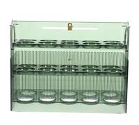 HOLIDYOYO Boîte de Rangement Œufs Transparente Verte Antichoc pour Réfrigérateur et Congélateur Organisateur Empilable Adapté Cuisine et Porte-frigo Support et Pratique