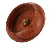 HOLIDYOYO Bol Brûleur Parfum Bois Massif Sculpté Support Porte-bâton Décoratif pour Maison Bureau Salon Aromathérapie