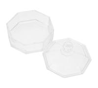 HOLIDYOYO Bonbonnière en Verre Octogonale 115 CM avec Couvercle Récipient Transparent pour Bonbons Fruits Secs et Gâteaux Bocal à Bonbons Décoratif Multifonction pour Maison Bureau et