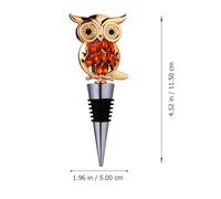 HOLIDYOYO Bouchon de Vin Alliage Créatif Forme Hibou Décoratif Joint Étanche pour Bouteille de Vin Bière et Huile Facile à Insérer et Réutilisable et Argent