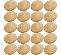 HOLIDYOYO Bouchons à Bouton en Bois Lot de 100 pour Trous de Meubles, Cache-Vis Décoratifs pour Armoires et Escaliers, Accessoires Réutilisables 30X25 MM
