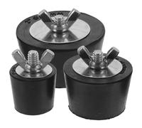 HOLIDYOYO Bouchons D'hivernage en Caoutchouc pour Piscine Enterrée, Lot de 3, Résistance Renforcée, Acier Inoxydable, Protection Le Gel pour Piscine Hors Sol