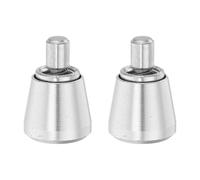 HOLIDYOYO Bouton à piston à ressort en acier au carbone argent, 2pcs, mécanisme à ressort de précision, résistant à l'usure, pour lignes d'assemblage et équipements industriels