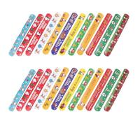 HOLIDYOYO Bracelets à Claquer de Noël en Pvc 48 Pcs, Motifs Manchot Dessin Animé, Accessoires Festifs pour Fêtes et Présents de Noël, Léger, Confortable, Événement Maison Cuisine