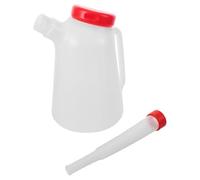 HOLIDYOYO Broc Verseur Gradué avec Bec Long Précis pour Huile Moteur Bidon Plastique pour Voiture Moto et Bateau Injecteur Doseur Multifonction pour Vidange et Entretien Réutilisable