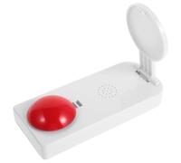 HOLIDYOYO Buzzer Interactif Sonore Bouton Rouge, Accessoire de Jeu de Fête sans Pile, Buzzer de Réponse pour Quiz en t Animations, pour Jeux Télévisés et Activités Ludiques