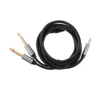 HOLIDYOYO Câble Audio Stéréo Cordon Auxiliaire Flexible pour Ordinateur Subwoofer et Voiture Haute et Blindage Renforcé