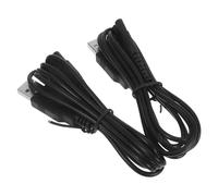 HOLIDYOYO Câble de Charge USB 124 M à Double Noyau en Cuivre pour Rasoir Électrique et Appareils de Beauté Lot de 2 Noirs Compatible Hydropulseur et Nettoyeur Dentaire Recharge Rapide