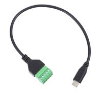 HOLIDYOYO Câble Dextension USB Type C à Bornier à Vis Broches Adaptateur Connecteur USB C vers Terminal à Vis Rallonge et de Données
