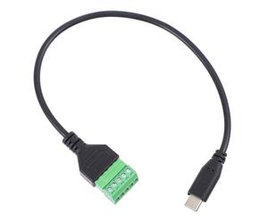 HOLIDYOYO Câble Dextension USB Type C à Bornier à Vis Broches Adaptateur Connecteur USB C vers Terminal à Vis Rallonge et de Données