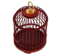 HOLIDYOYO Cage Suspendue en Bois pour Petits Animaux Cage à Oiseaux Vintage Dôme Doré Ornemente Système de Fermeture Sécurisé Espace Confortable pour Hamster et Insectes